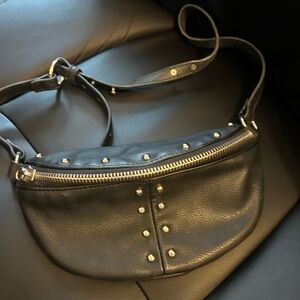 Urban Outfitters Black Studded Crossbody Bag